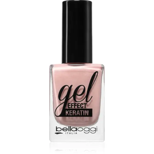 bellaoggi Gel Effect Keratin Nail Polish lak na nehty odstín Pearl Rose 10 ml