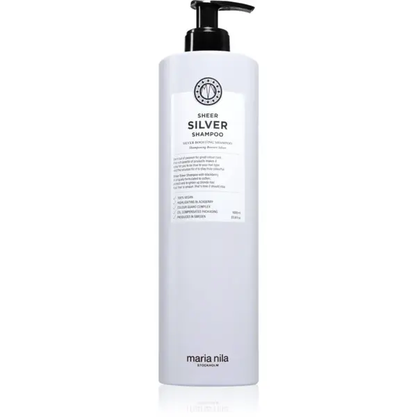 Maria Nila Sheer Silver Shampoo šampón neutralizujúci žlté tóny 1000 ml