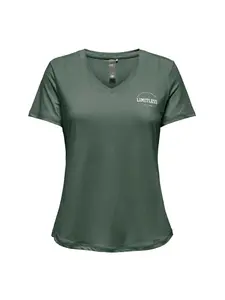 ONLY PLAY Tričko 'Save Life'  tmavozelená