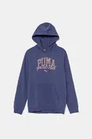 Dětská mikina Puma CLASS Hoodie TR fialová barva, s kapucí, s potiskem, 685829
