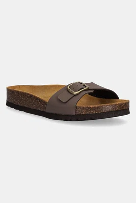 Pantofle Scholl ESTELLE dámské, hnědá barva, F321581011