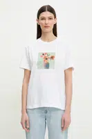 Bavlněné tričko PS Paul Smith bílá barva, W2R.232V.PP4958