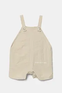 Tinycottons Dětské rampery Tinycottons SOLID SHORT DUNGAREE