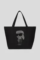 Kabelka Karl Lagerfeld IKON RHINESTONE černá barva, A3W50016