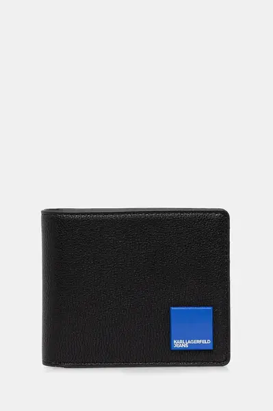 Peněženka Karl Lagerfeld Jeans pánská, černá barva, A3M32070