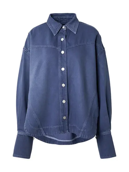 BOSS Blúzka  modrá denim