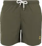 Urban Classics Plavecké šortky 'Block Swim'  kaki