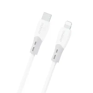 Dudao L25SX kabel USB-C - Lightning, 30W, 2 m, bílý