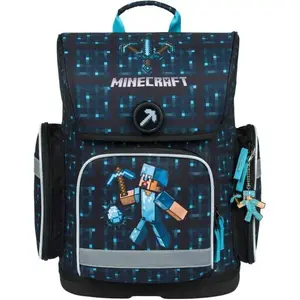 BAAGL ERGO MINECRAFT BLUE AXE Školní aktovka, černá, velikost