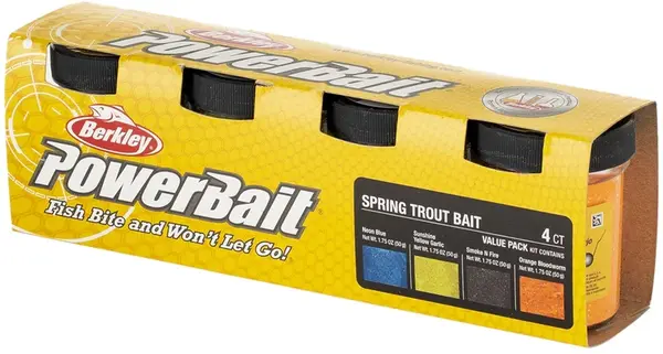 Berkley sezónní sada pstruhového těsta troutbait seasons 4 ks - jaro