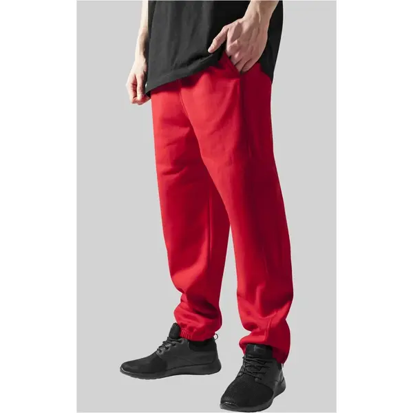 Red sweatpants