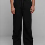Men's wide poplin trousers - black