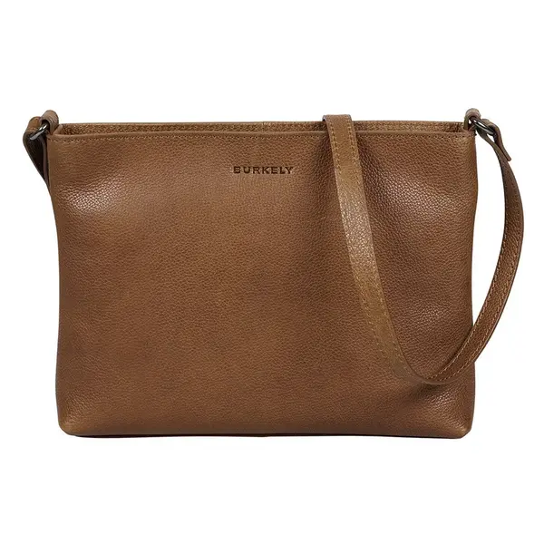 Dámská crossbody kožená kabelka Burkely Jane - koňak