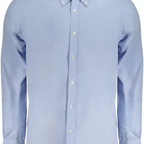 Pánská košile s dlouhým rukávem modrá