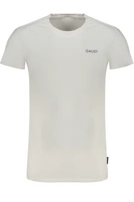 GAUDÌ MEN'S WHITE SHORT SLEEVE T-SHIRT
