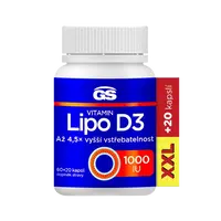 GS Vitamin Lipo D3, 1000 IU, XXL 80 kapslí