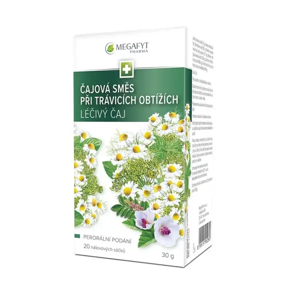 Čajová směs při trávicích obtížích léčivý čaj 20 sáčků