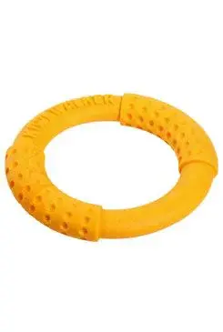 Hračka pes ring maxi plovoucí létající TPR oranžový Kiwi
