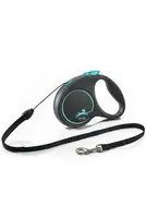 Vodítko Flexi Black Design S lanko 5m/12kg modrá