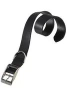Obojek kožený Natural C 27cmx10mm černý Fp