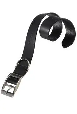 Obojek kožený Natural C 27cmx10mm černý Fp
