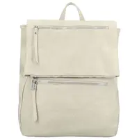 Stylový dámský koženkový kabelko-batoh Admir, krémový