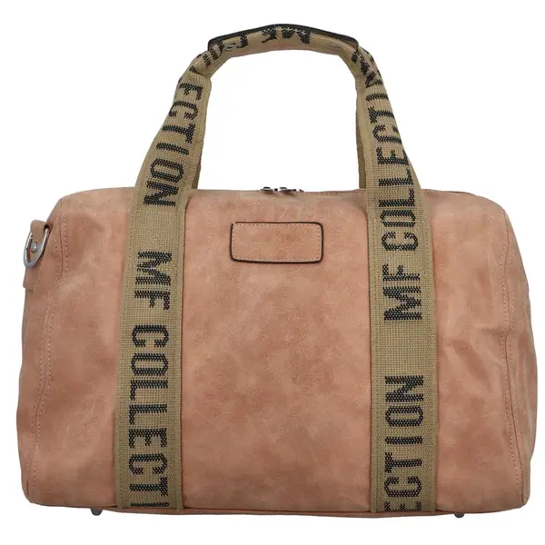 Stylová cestovní dámská koženková taška Morfeus, růžová