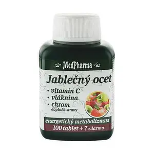 Medpharma Jablečný Ocet+vlák.+vit.c+chrom Tbl.107
