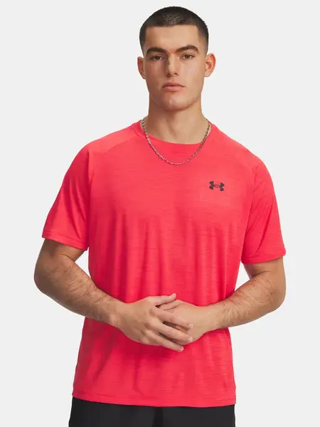 Pánské tričko Under Armour UA Tech Textured SS-RED - Pánské