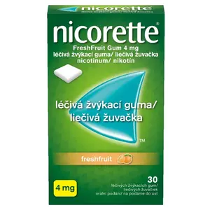 NICORETTE Freshfruit 4 mg Léčivá žvýkací guma 30 kusů