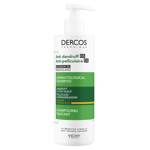 VICHY Dercos Šampon proti lupům na suché vlasy 390 ml