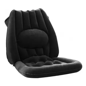 MODOM Nafukovací sedák s bederní opěrkou antracitový