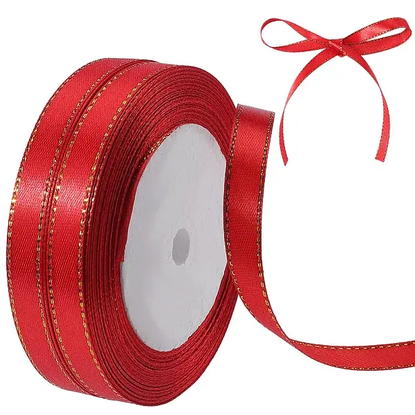 Gold Edged Polyester Ribbon