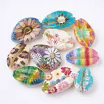 Printed Cowrie Shell Beads