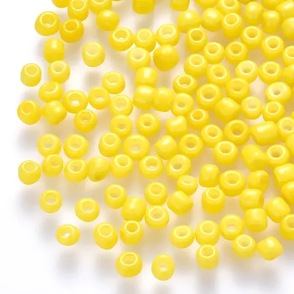 6/0 Baking Paint Glass Round Seed Beads