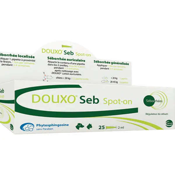 DOUXO Seb spot-on pro psy a kočky 25 x 2 ml