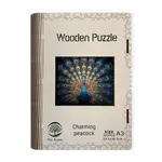 EPEE Wooden puzzle Charming peacock A3