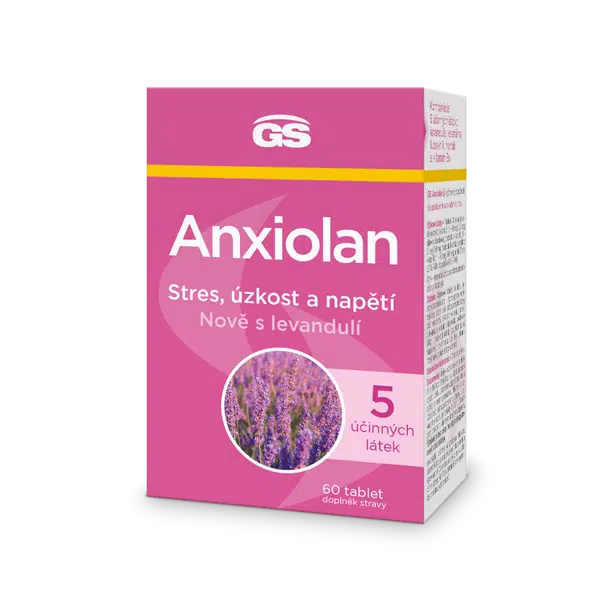 GS Anxiolan s levandulí, 60 tablet