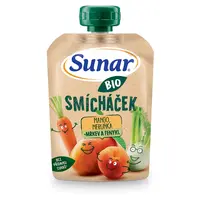 SUNAR Ovocná kapsička mango, meruňka, mrkev, fenykl BIO 100 g