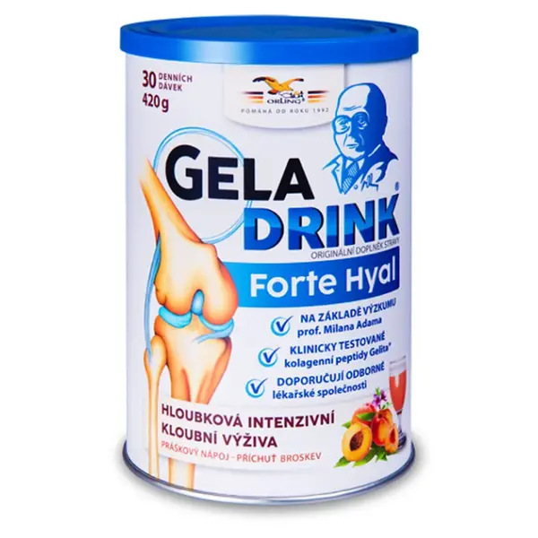 GELADRINK Forte Hyal nápoj broskev 420 g