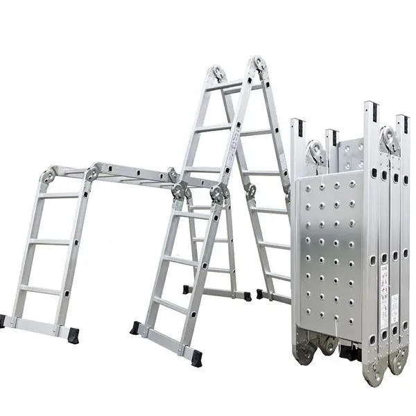 Štafle hliníkové G21 GA-SZ-4x3-3,7m multifunkční  + podlážka