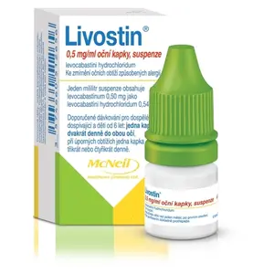 LIVOSTIN 0,5 mg/ml oční kapky suspense 4 ml