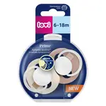 LOVI Cumlík svietiaci silikónový dynamický PRIME 6-18m Ivory/Blush