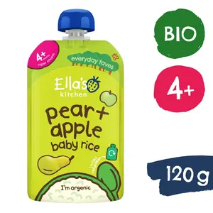 Ella's Kitchen BIO Detská ryža, hruška a jablko