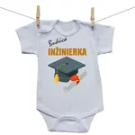 Boodyy Body s krátkym rukávom Budúca inžinierka 80 (9-12 mesiacov)