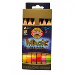 Pastelky trojhranné Magic - multicolor 12+1-KOH-I-NOOR