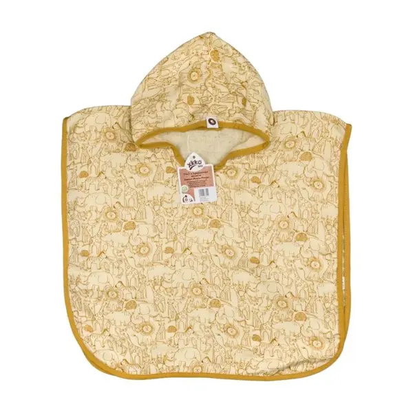 XKKO BMB Bambusové pončo Safari - Honey, Mustard, Veľkosť 1 BMBPN1801