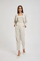 Women's cigarette pants MOODO - light beige