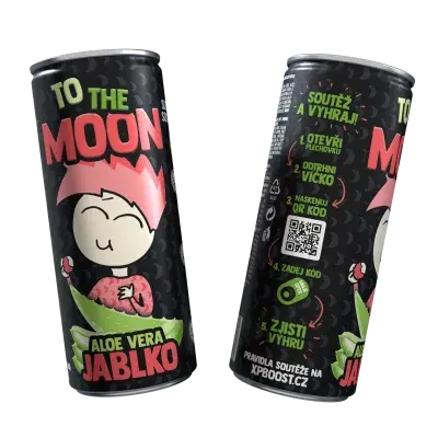 Mr. Moon ovocný nealkoholický nápoj s Aloe Vera a Jablko - 0,25l