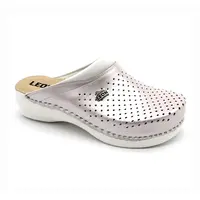 Leon PU100 Dámska zdravotná celokožená obuv uzavretá 40 - 25,5cm, perla, 4,5 cm